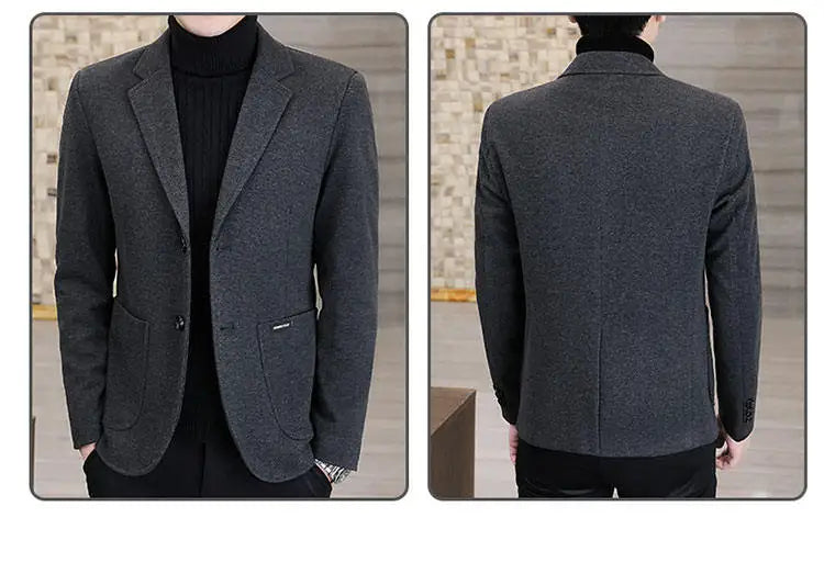 Blazer  New Stylish and Slimming Middle-aged Business Casual Solid-color Wedding Banquet Host Men Outdoor Performance Blazer
