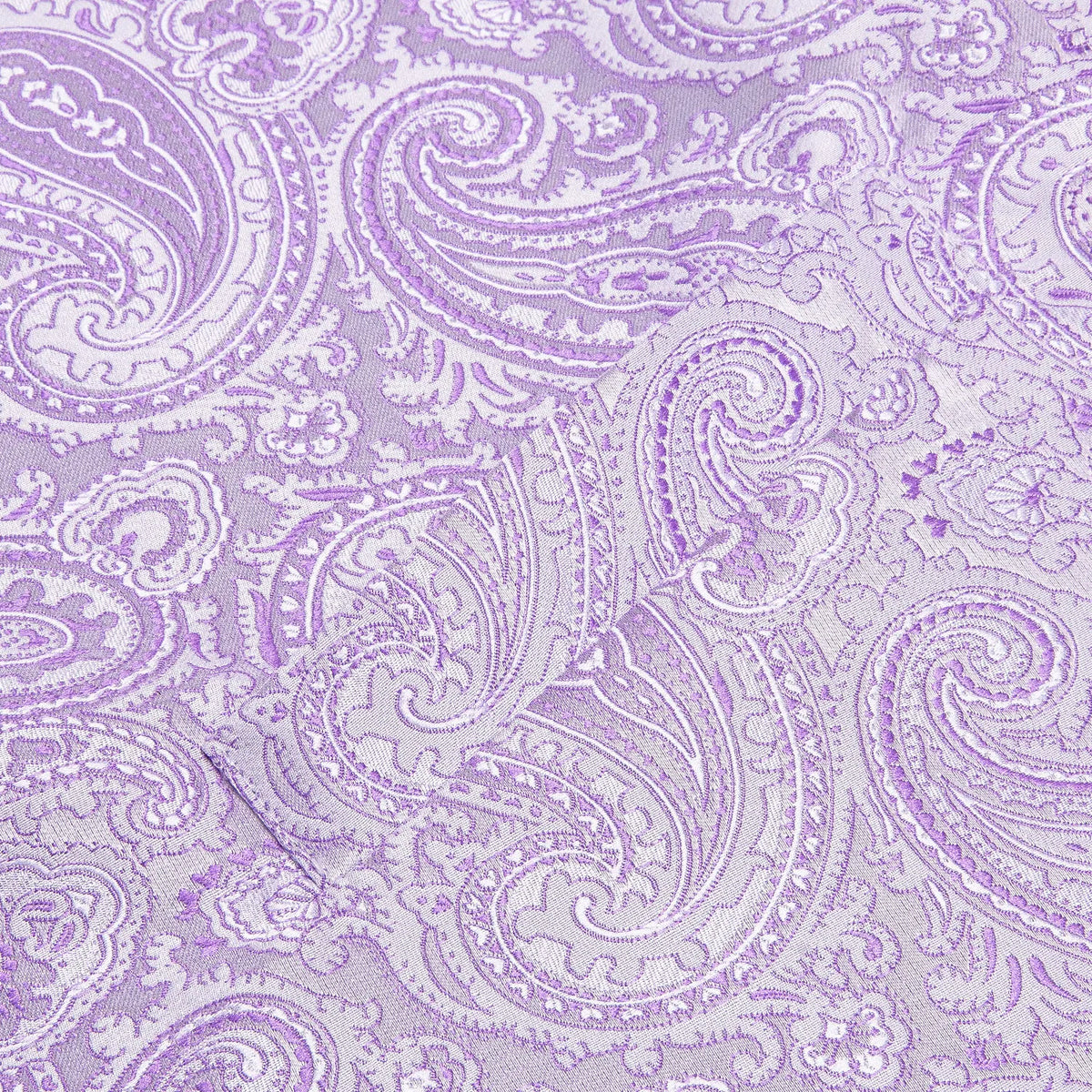 Men's Jacquard Floral Waistcoat Set with Tie, Pocket Square & Cufflinks – Purple Paisley, Wedding & Business