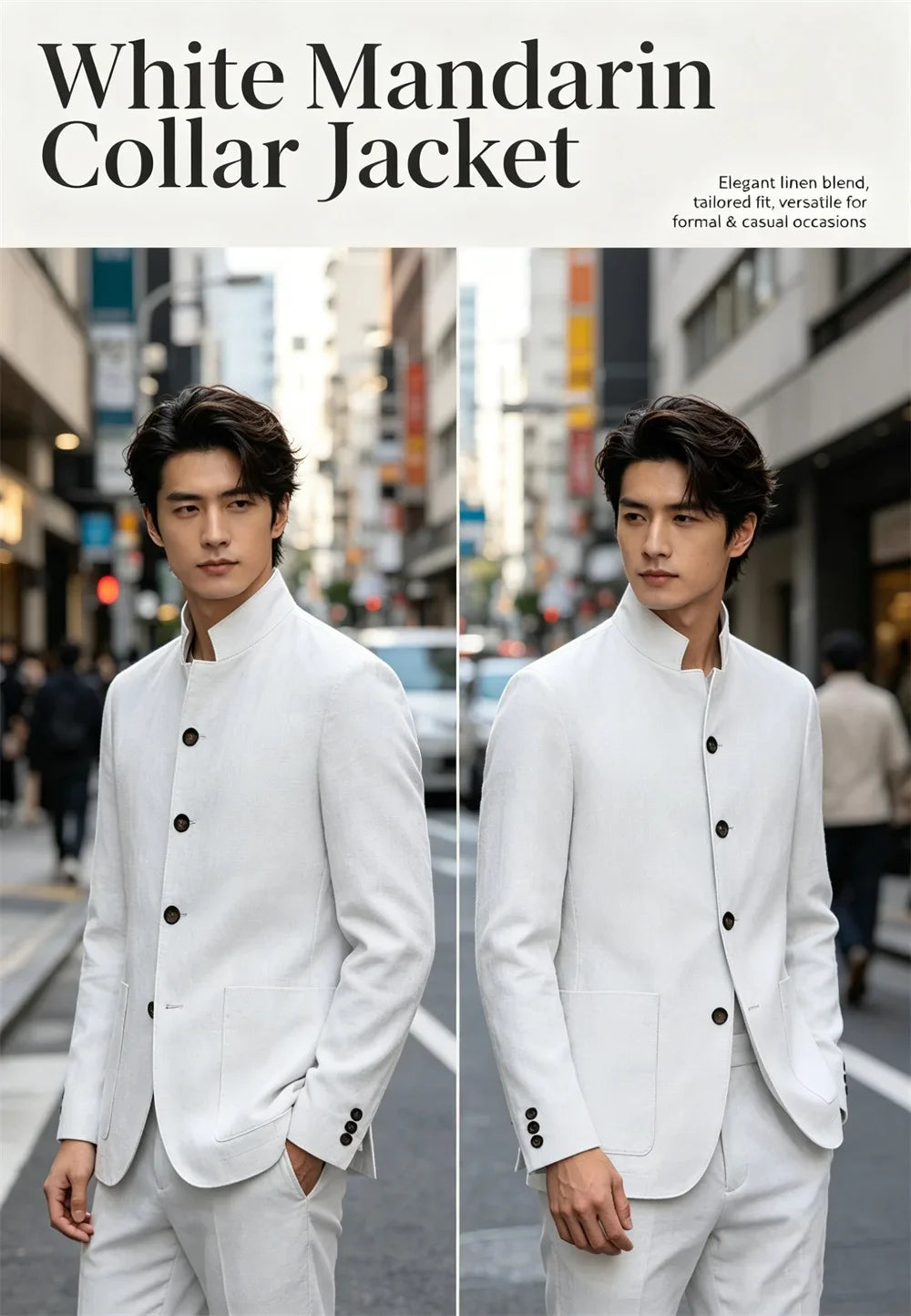 Men's Linen Blend Blazer Single Breasted 4 Buttons Patch Pockets Slim Fit Business Wedding Daily Breathable Fashion Casual Coat