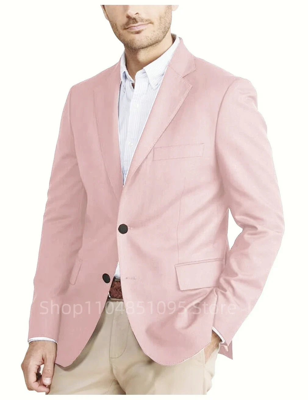 New Arrival Luxury Men Blazer Fashion Wedding Suits Blazers Male Notch Lapel Jacket Business Casual Solid Color Long Sleeve Top