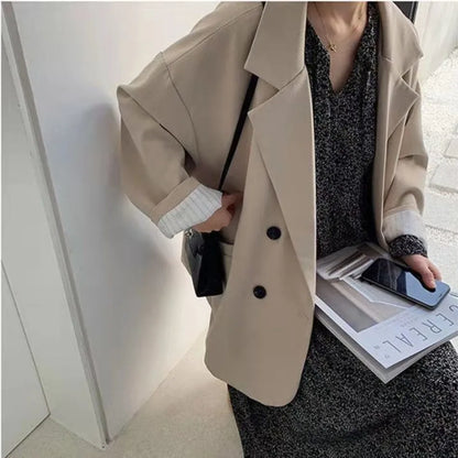 Spring Autumn Women's Blazers Slim Fit Fashion Slimming Elegance Jackets Casual Versatile Coat Outwear for Office Lady Clothing