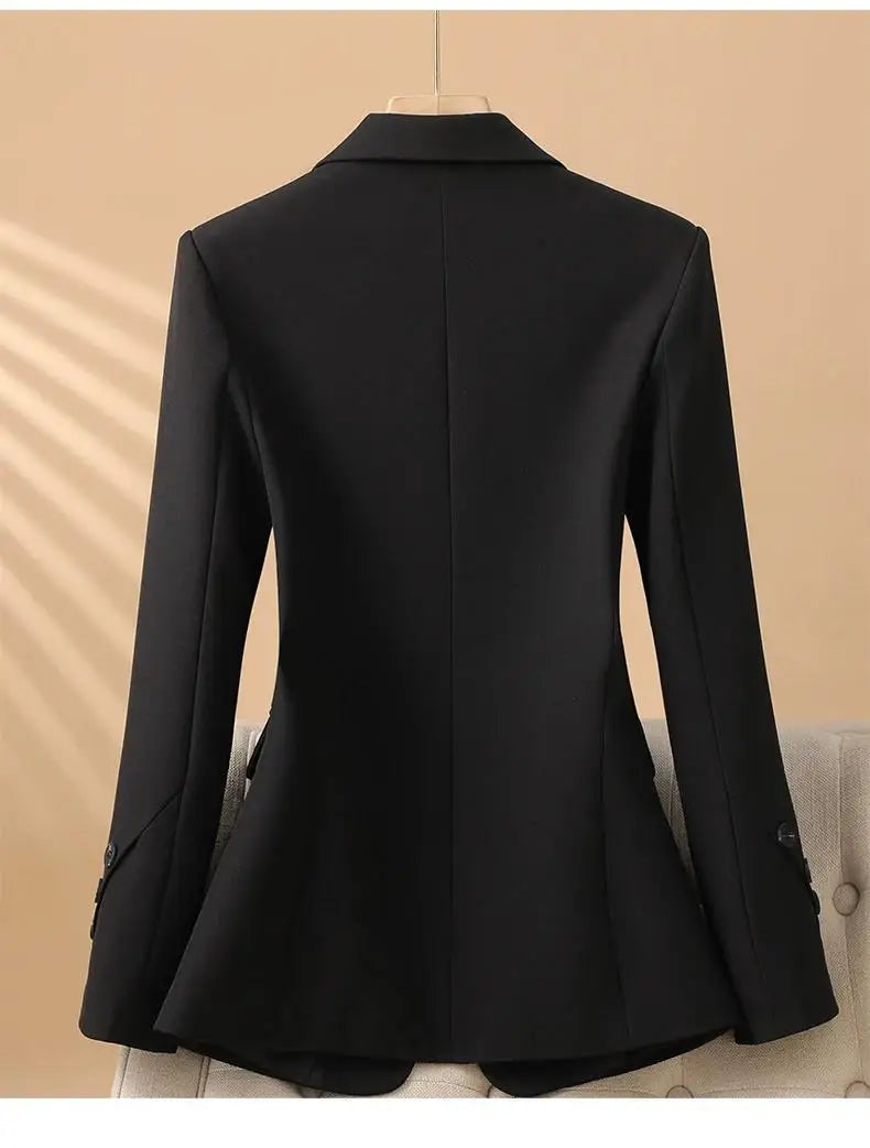2024 New Suit Coat Women's Korean Style Slim Single Breasted Blazers Office Female Temperament Blazers Jacket Outwear Tops