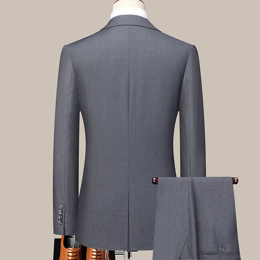 Men's Suit Two-Piece Set Slim Fit Single Breasted Wedding & Business Formal