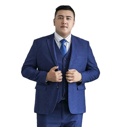 Men's Plus Size Checkered Vest – Single Breasted Formal Waistcoat for Weddings & Groomsmen