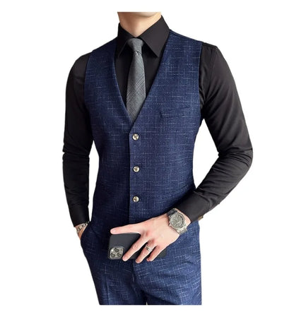 Suit  Men's Fashion Banquet Slimming Striped Dance Singer Trendy Host Casual Wedding Banquet Dress Male Star Performance Suit