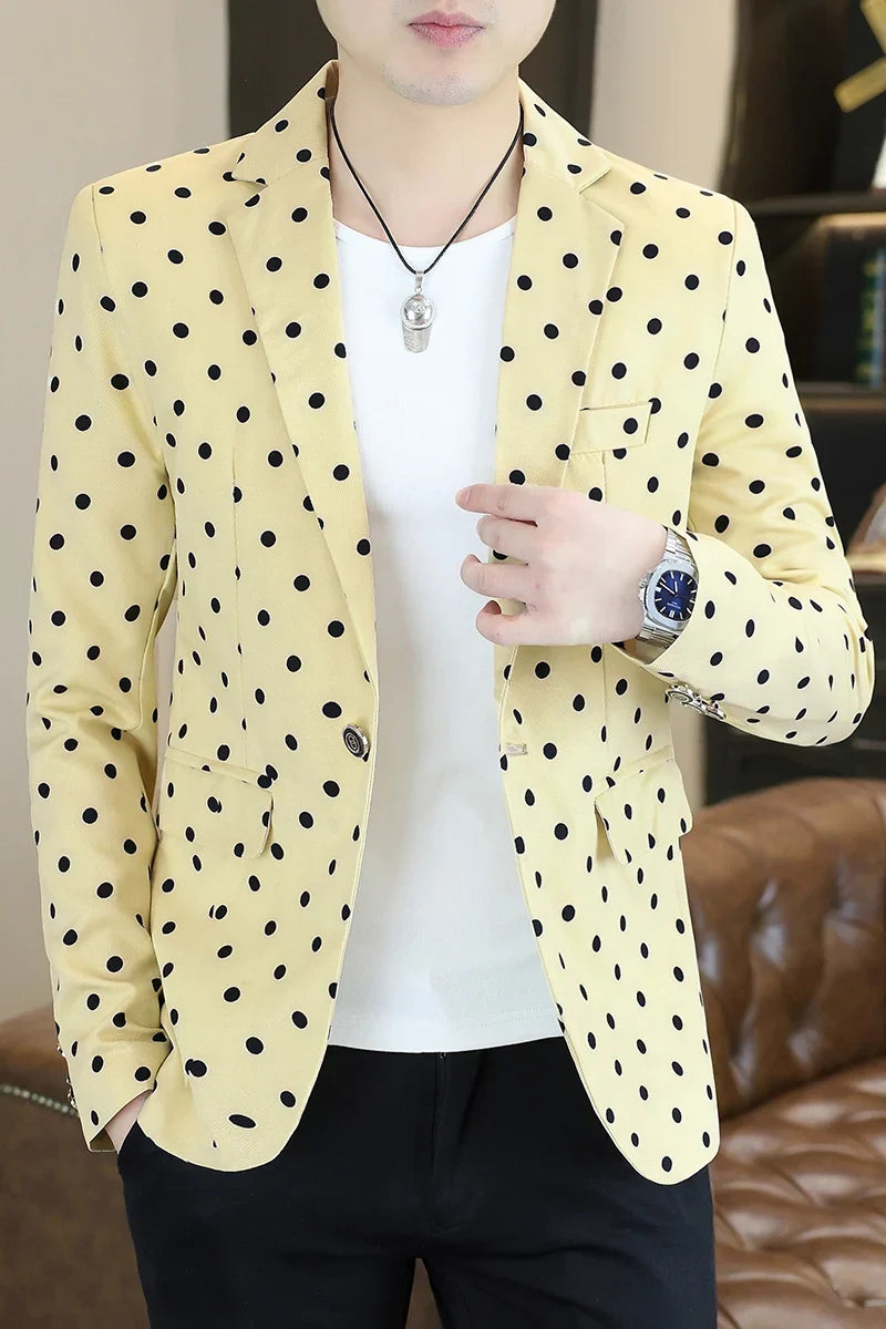 Blazer Men's Fashion Business Gentleman Groom Professional Gentleman Form-fitting Versatile Casual Formal Wear High-end Blazer