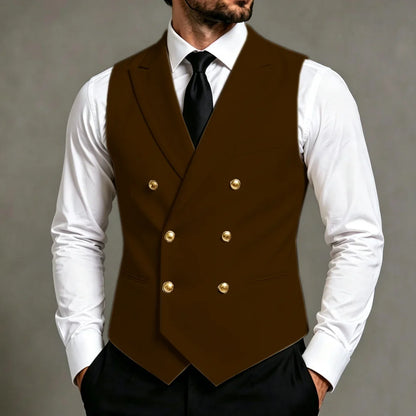Men's Double Breasted Vest for Wedding & Formal Occasions