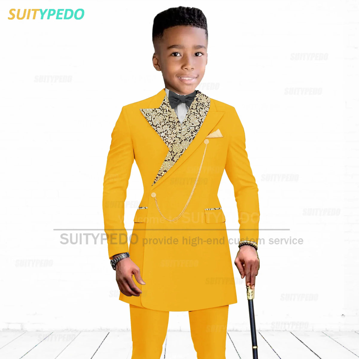Luxury Boy's Suit Set Homecoming Party Kids Jackets Tailor-made Slim Fit Blazer Pants 2 Pieces Wedding Party Children Tuxedos