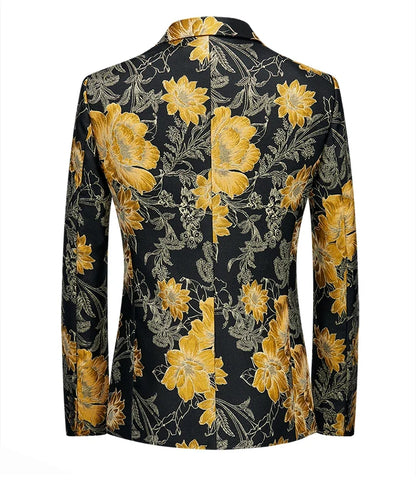 Men's High-Quality Fashion Suit Handsome Personality Stage Performance Banquet Business Casual Wear