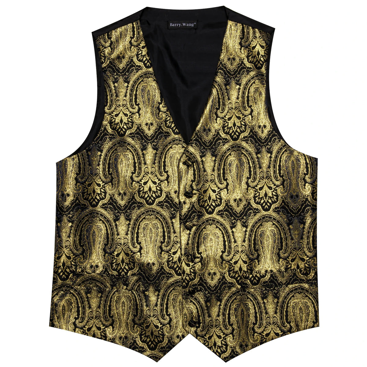 Men's Suit Vest with Matching Tie | Jacquard Paisley Waistcoat for Weddings & Formal Events