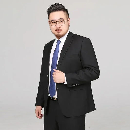 Men's Formal Suit Blazer and Pants Smart Casual Single Breasted for Wedding Office and Business