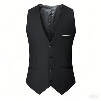 Men's Suit Vest Single Breasted Sleeveless Waistcoat for Weddings and Formal Events