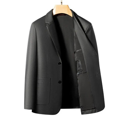 Men's Smart Casual Blazer – Single-Breasted Slim Fit Suit Jacket for Spring & Autumn
