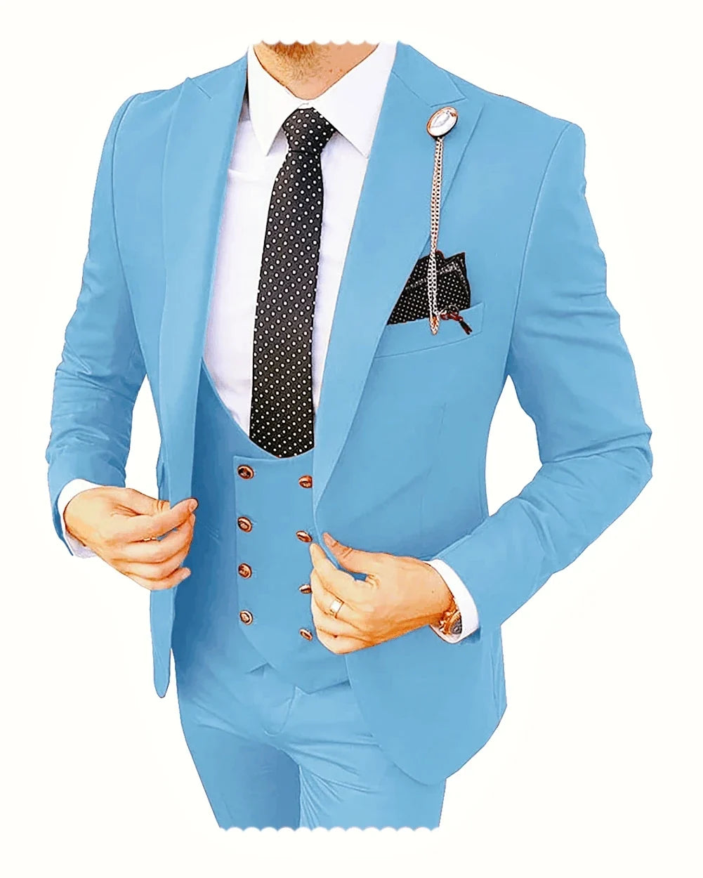 Slim Fit Peaked Lapel Mens Suits Green Business Wedding Tuxedo Fashion Groom Outfit Blazer with Vest And Pants for Prom Party