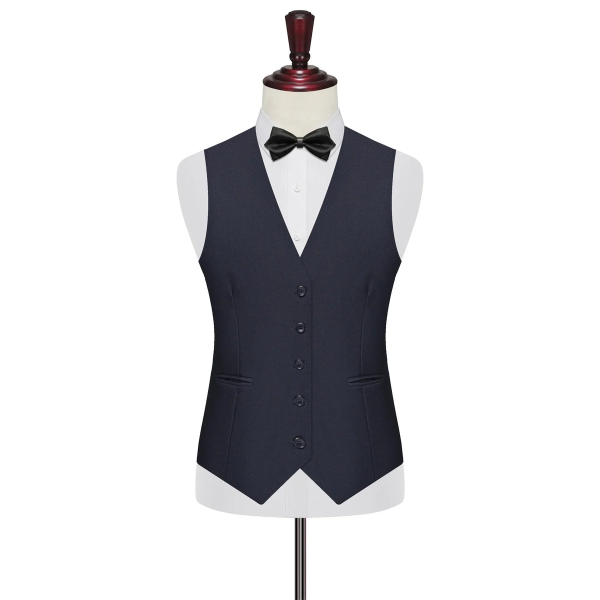 Men's Vest Single Breasted Slim Fit Smart Casual Waistcoat for Wedding & Business