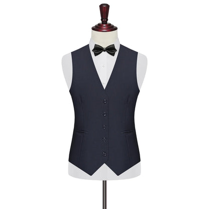Men's Vest Single Breasted Slim Fit Smart Casual Waistcoat for Wedding & Business