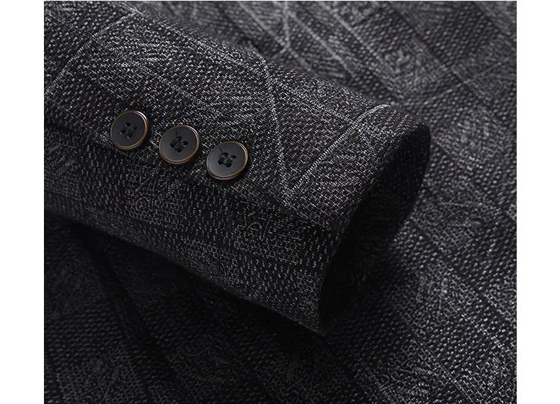 Blazer's New Men's Fashionable Business Wedding Banquet Casual Hosting Dress Showcases A High-end Middle-aged Gentleman Blazer