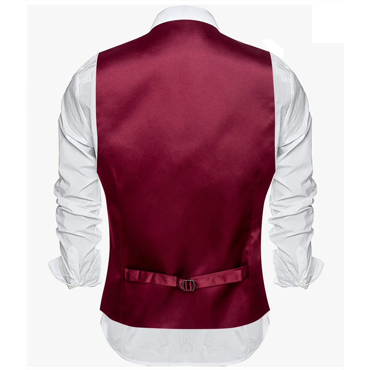 Men's Satin Vest Slim Fit Single-Breasted Waistcoat for Weddings and Formal Occasions