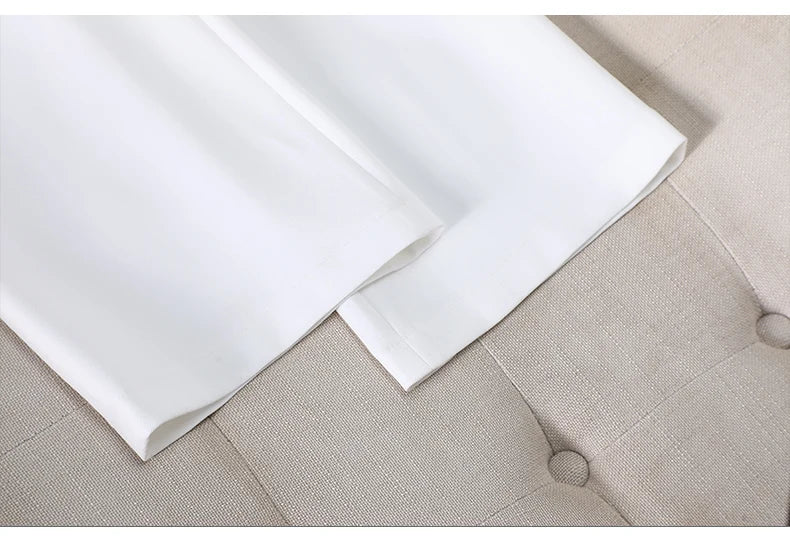 Elegant Chic Two Piece Trousers Set Woman Spring 2026 New Women's Suit Sets Blazer Pants Outfit White Khaki Office Wear