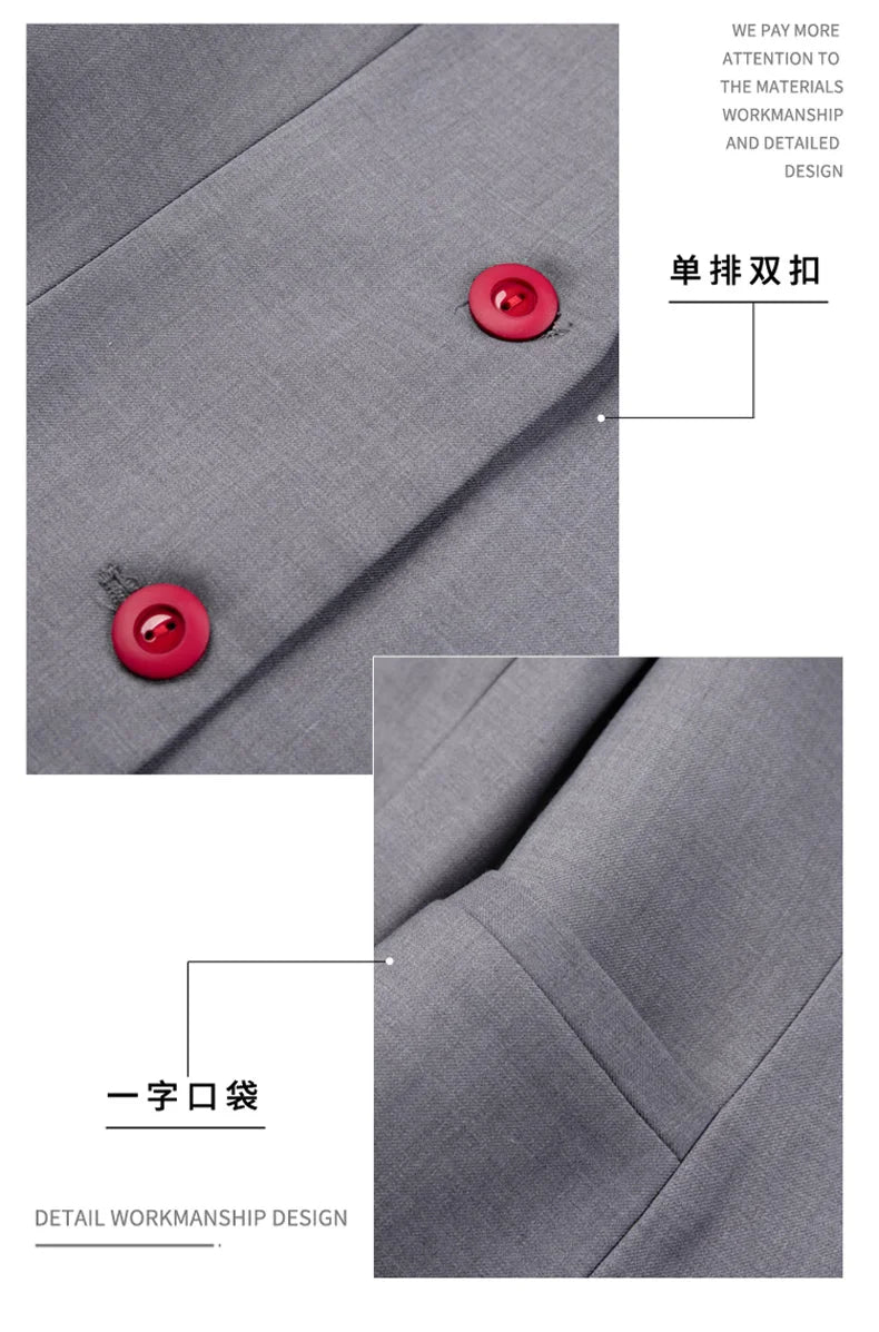 2024 fashionable professional womens clothing. Two-piece long-sleeved suit + pants. High quality slim fit womens business