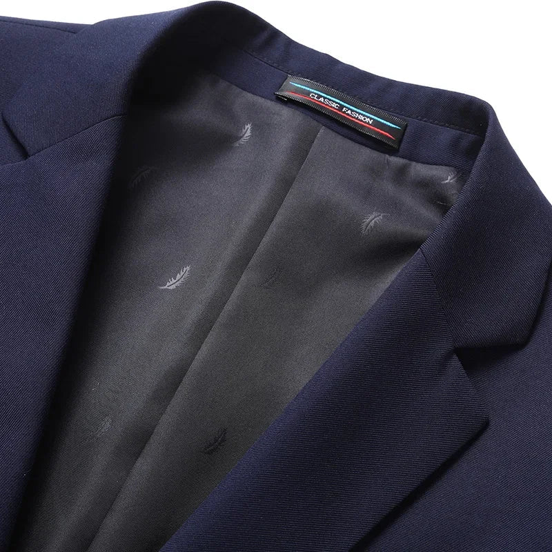 Blazer Fashionable Business Outdoor Gentleman, Trendy Solid Color Men, Formal Casual and Slimming Wedding Host Gentleman Blazer