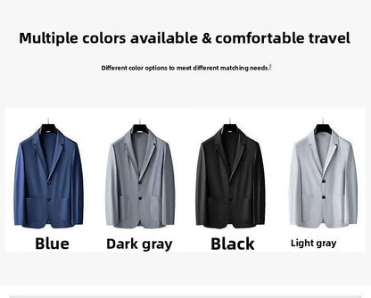 Summer Lightweight Sun Protection Blazer for Men - Stylish, Breathable, Casual, Icy Sensation, Lightweight, Silky Elastic Blazer