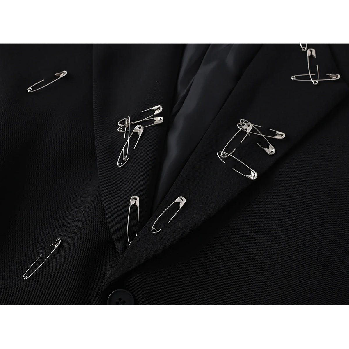 Women Black Gothic Emo Blazer Jacket Vintage Single Breasted Long Sleeve Outerwear Y2k 2000s Chic Fashion Suit Coat Autumn 2025