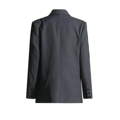 Women Blazer Turn-down Collar Single Button Pleated High-end Elegant Fashion Jacket Office Lady Ins Coat New Spring HK11499