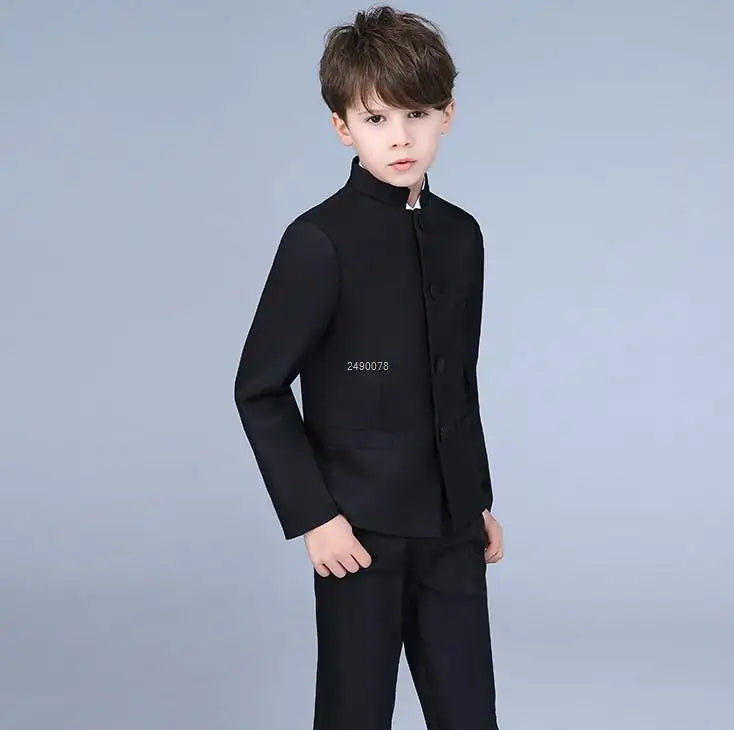 School Student Graduation Class Dress Children Zhongshan Suit Boys China May Fourth Youth Suit Kids Chinese Style Chorus Dress