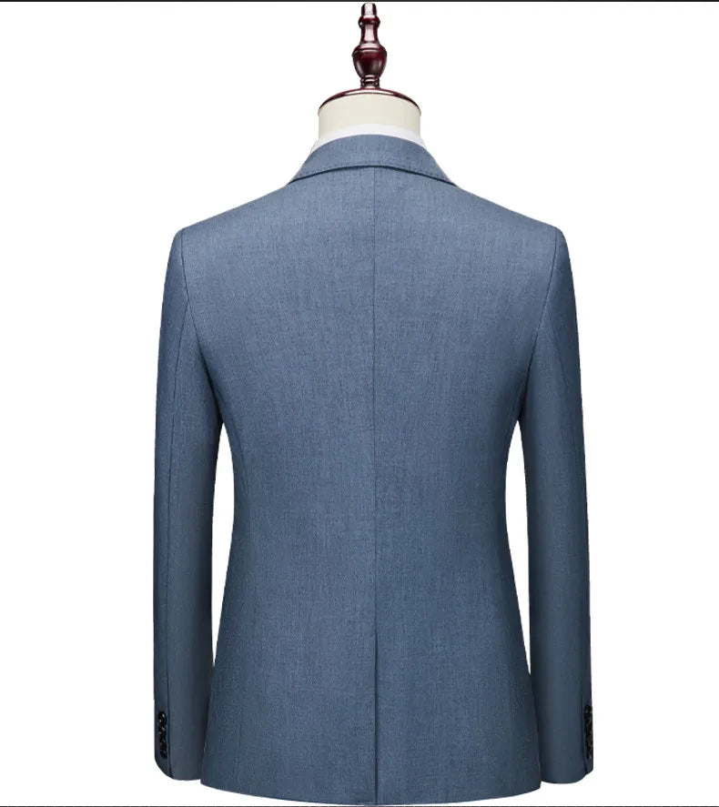 Men's Slim Fit Business Blazer – Single Breasted Formal Suit Jacket for Office & Casual Wear