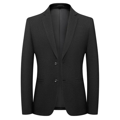 Blazer's New Men's Fashion Outdoor Travel Camping Youth Wedding Versatile, Hosting Campus Slimming Casual Korean Version Blazer