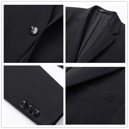 Korean Style Menswear Clothing Blazer Uniform Suits Jackets Coats 2026 Fashion Casual Men Business Social Blazers Hommes De Luxe