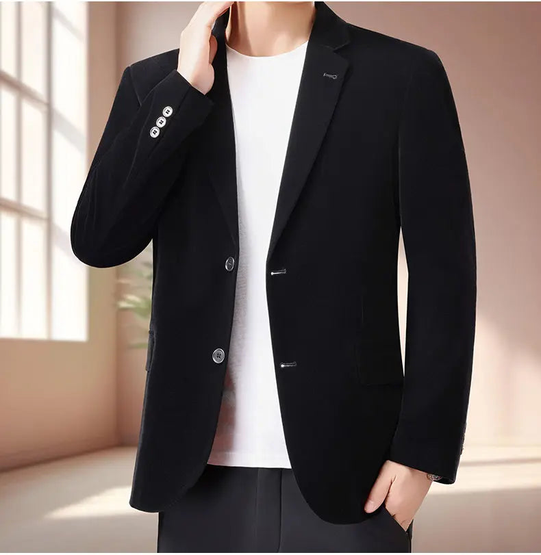 Blazer Men Fashionable Business Outdoor Travel Youth Campus Wedding Versatile Gentleman Host Slim-fit Casual Korean Style Blazer