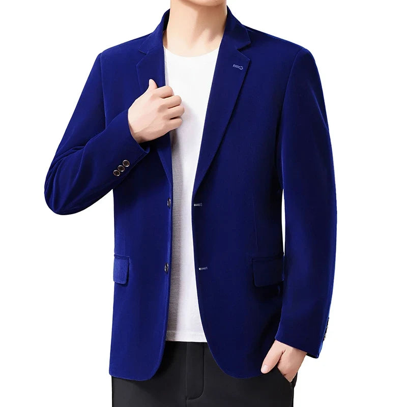 Blazer Men Fashionable Business Outdoor Travel Youth Campus Wedding Versatile Gentleman Host Slim-fit Casual Korean Style Blazer