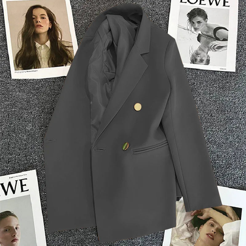 Spring Autumn Women's Blazers Slim Fit Fashion Slimming Elegance Jackets Casual Versatile Coat Outwear for Office Lady Clothing