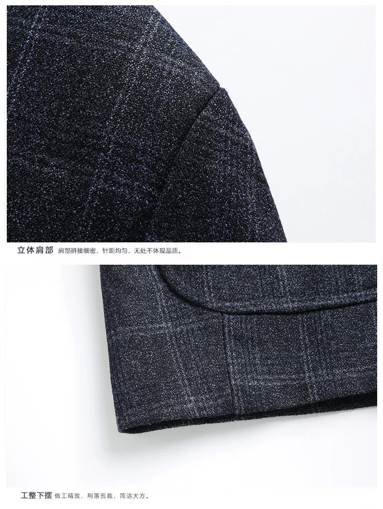 2026 New Style Slim-Fitting Men's Suit Jacket - Solid Color Classic Business Casual Fashion Formal Suit Jacket Top