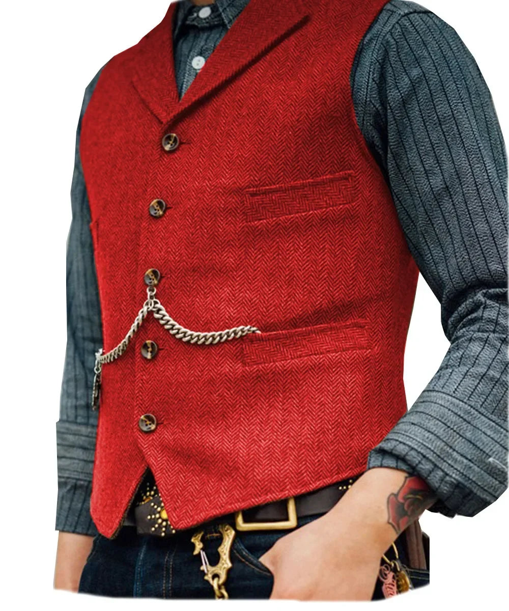 Men's Suit Vest for Wedding & Smart Casual – Multi-Color Waistcoat
