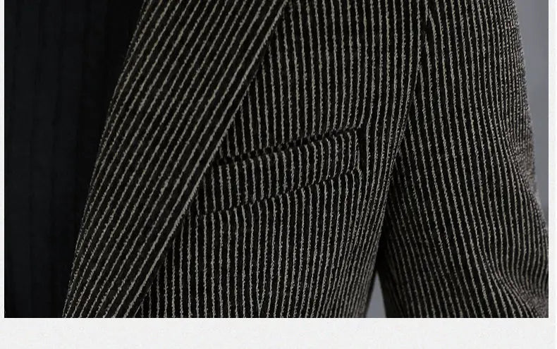 Blazer Autumn and Winter Men Fashionable Outdoor Wedding Slimming Business Casual Korean Version Golden Mink Velvet Girl Blazer