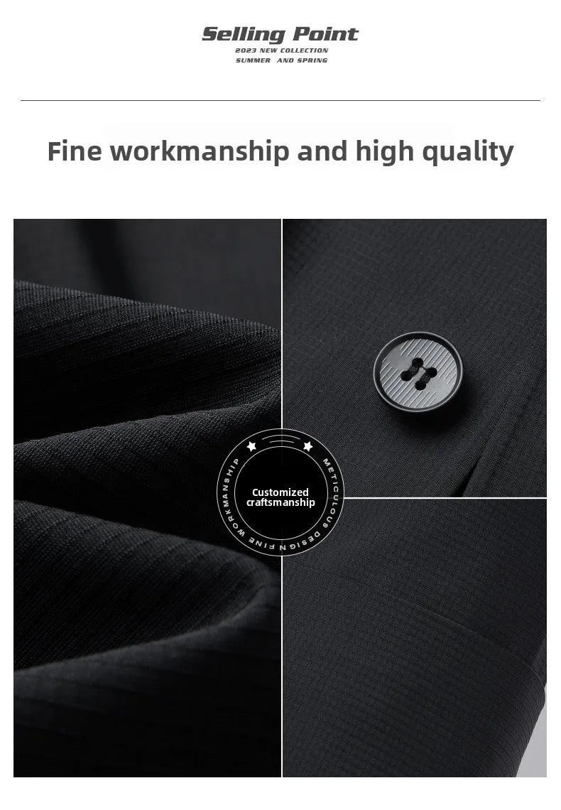 Sun Protection Lightweight Blazer - Fashionable for Outdoor Travel, Weddings, Leisure, Korean Style - Men's Breathable Blazer