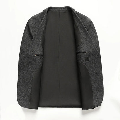 Men's Classic gray Business Casual Blazer Slim Fit Single-Breasted Suit Jacket with Notch Lapel for men Office and Formal Events
