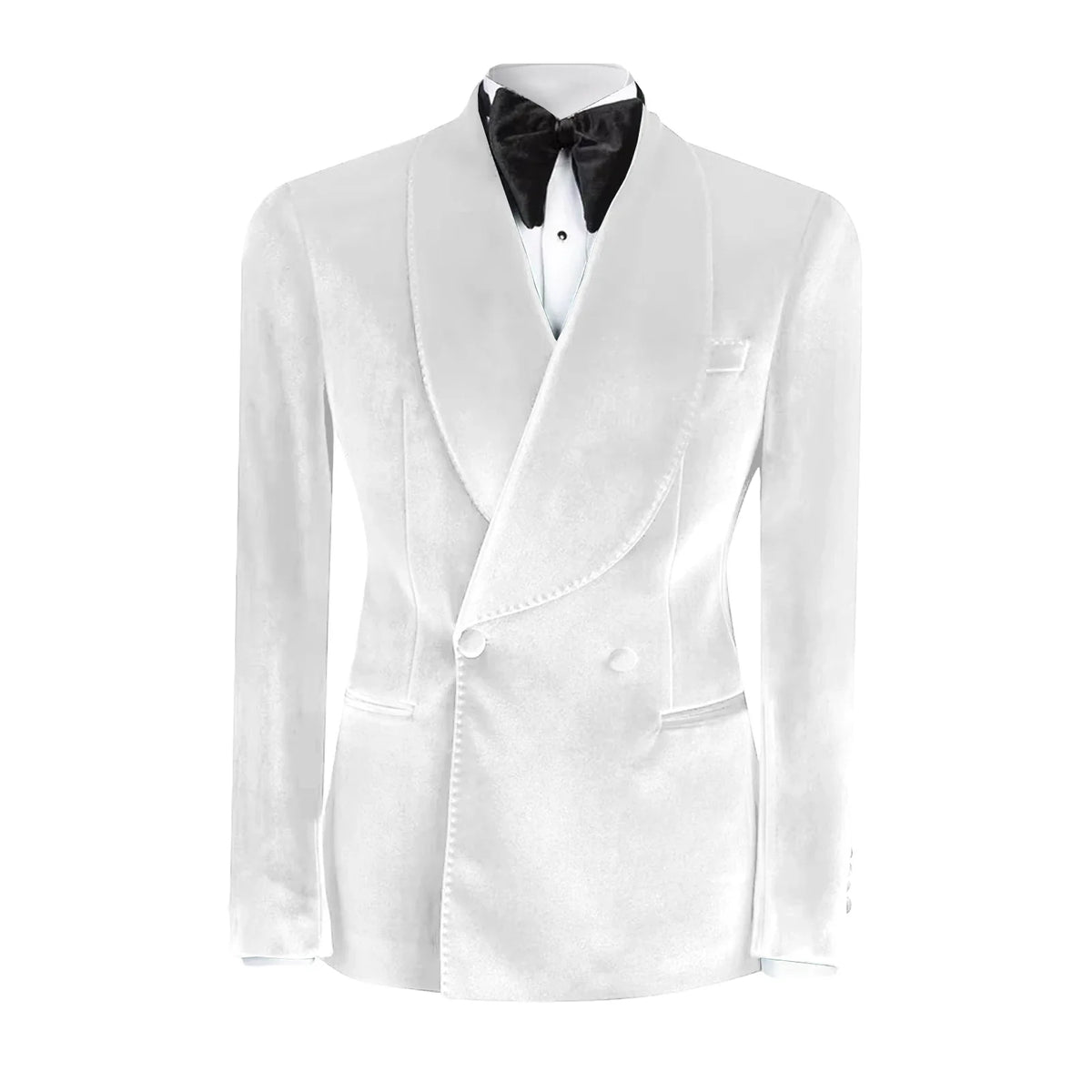 Formal Velvet Men's Suits Blazer Double Breasted Jacket 1 Piece Elegant Slim Fit Male Clothing Wedding Men Business Casual Coats