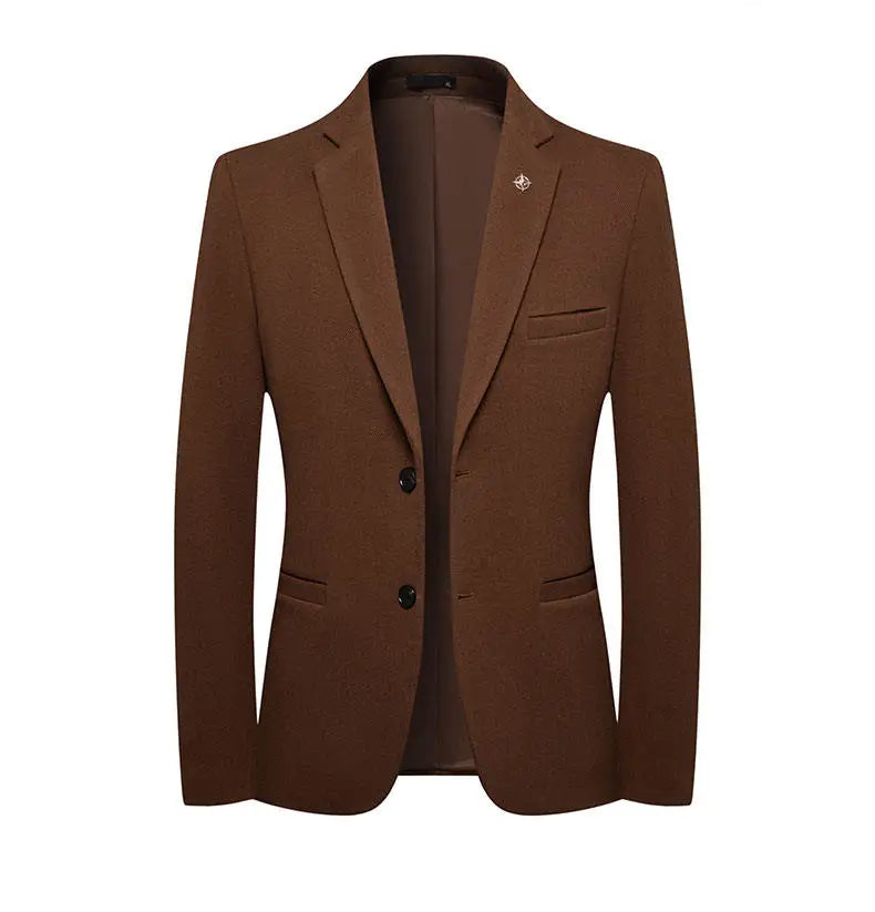 Blazer's New Men's Fashion Outdoor Travel Solid Color, Youthful Wedding, Hosting, Campus Slimming, Casual Korean Version Blazer