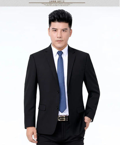 Men's Smart Casual Suit – Single Breasted Formal Suit for Weddings, Business & Office Wear