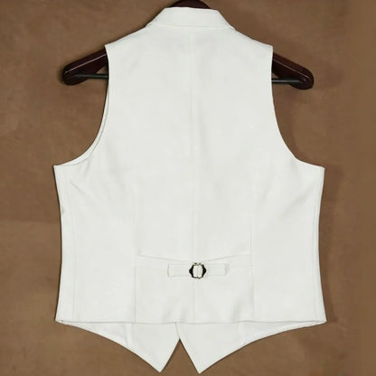 Men's Vest Single Breasted Lapel Waistcoat for Wedding, Business & Formal Occasions