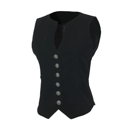 Vintage Velvet Vest for Women V Neck Cropped Sleeveless Casual Tops Regular Fitted Jacket Waistcoat