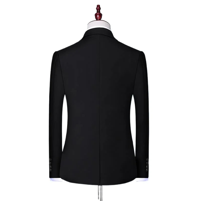 Men's Slim Fit Suit – Smart Casual Single Breasted Office & Wedding Suit