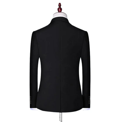 Men's Slim Fit Suit – Smart Casual Single Breasted Office & Wedding Suit