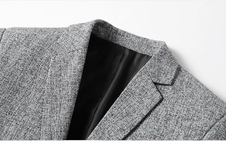 High Quality Men's Blazer Spring Non Ironing Solid Suit Jacket Business Casual Blazer Men Clothing Wedding Suit Jackets A5FX102