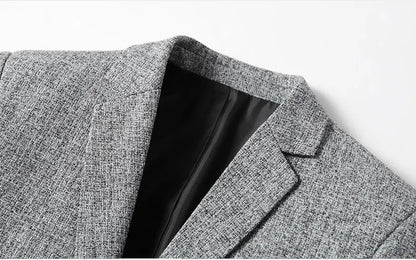 High Quality Men's Blazer Spring Non Ironing Solid Suit Jacket Business Casual Blazer Men Clothing Wedding Suit Jackets A5FX102
