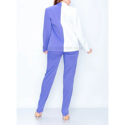 Women's Suit Party Wedding Fashion Style 2pcs Slim Fit Prom Blazer Pants Outfit Dress Evening Dresses for Prom Lady Clothes